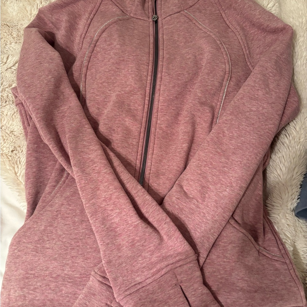 Women's Pink Zip-Up Lululemon Hoodie